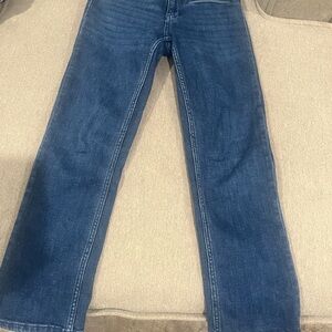 Maeve Women's Straight Jeans in Dark Blue Wash